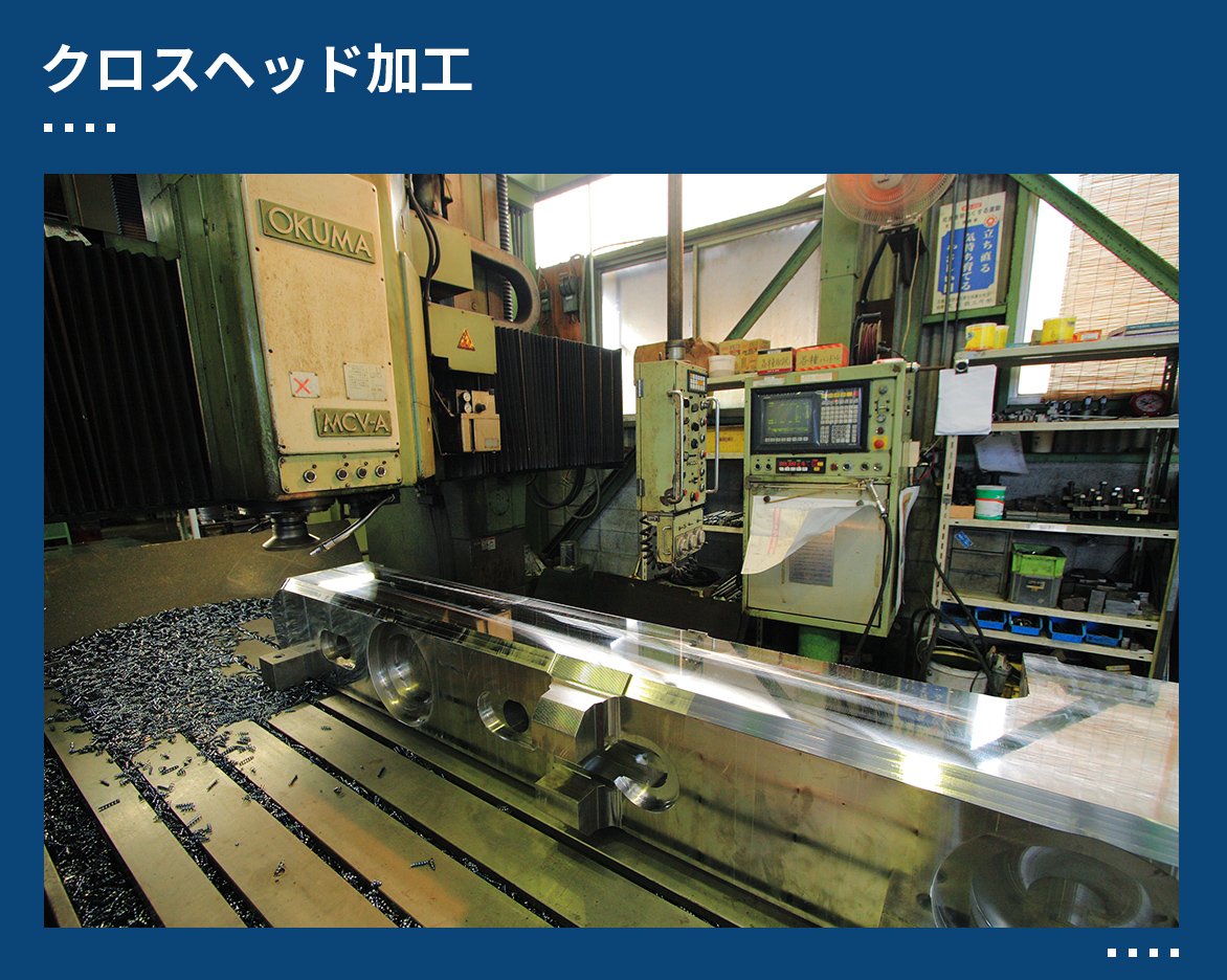 クロスヘッド加工